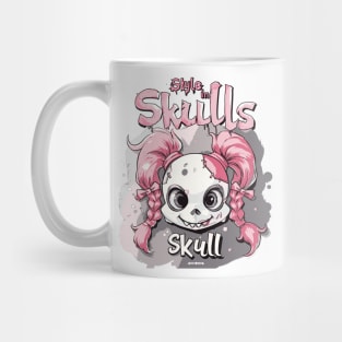 Skull Girl, Skull Fun T-Shirt 03 Mug